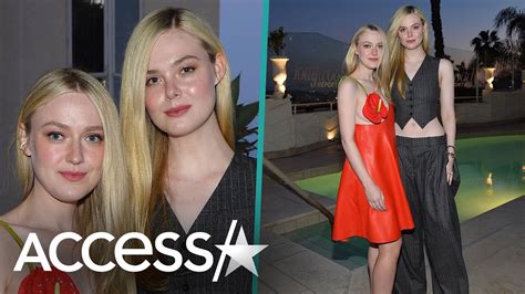 fanning sisters nude|Elle Fanning & Dakota Fannings RARE Sisters Night Out In LA